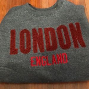 Blue & Red Crewneck London Sweater